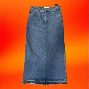 Zara Maxi Denim Skirt Brand New